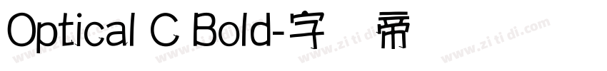 Optical C Bold字体转换